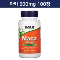 나우푸드 마카 500 mg 베지 캡슐 100 정 Maca