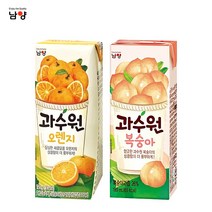 남양 과수원 190ml x 48팩(2box) 4종 택1/단품/혼합/무료배송, 혼합, 과수원 오렌지24팩+ 복숭아24팩