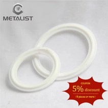 메탈리스트 PTFE 그루브 가스켓 19.25.32.38mm OD 파이프 및 50.5mm 위생 트라이 클램프 유형 페룰 플랜지, 01 PTFE_04 38mm