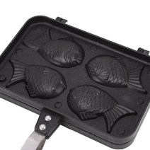 와플 베이킹 팬 타이야키 물고기 모양 케이크 메이커 논스틱 더블 몰드, 한개옵션0