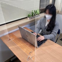 투명가림막 아크릴칸막이 5mm 대형 76X60cm 공장직영, 대형 창구형