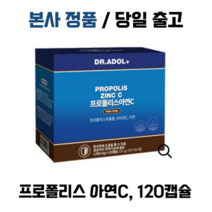 본사정품) 닥터아돌 프로폴리스 아연C I 백화점 정품 I IOOOmg x I2O 캡슐 I