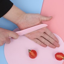 소꿉놀이 유아 안전칼 어린이 칼 요리 어린이집 아동용 플라스틱 무독성 식양처 승인, 핑크-대