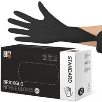 브릭글로 스탠다드 니트릴장갑 블랙 100매 (4 size), L