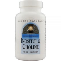 Source Naturals 이노시톨 콜린 800 mg 100 정제