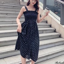 제이컬리 페냐느 도트 롱 나시원피스