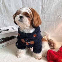 강아지 떡볶이 코트 강아지겨울코트, 레드