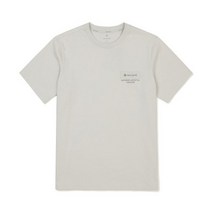 스노우피크 국내매장판 S23MMFTS24 퀵드라이 우븐 레터링 반팔 티셔츠 Light Beige