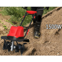 밭갈이 트랙터 미니 경운기 쟁기 소형 텃밭관리기, 2400W 칼6개 + 20m 연장 코드