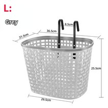 자전거 앞 바구니 애완 동물 가방 대용량 산악 접이식 액세서리, GREY L