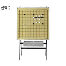 바둑 교육 교습 보드 판 마그네틱 오목 알 체스 해설 판 강의 시연 대형 라이브 자석 받침대 스탠드 이동, 선택2