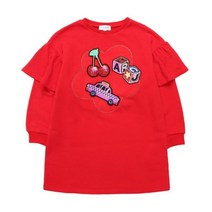 MARC JACOBS 탈부착 프린트 패치 포인트 셔링 드레스