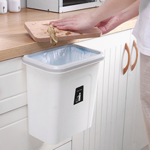 원터치 가정용 음식물 쓰레기통 싱크대 씽크대 걸이형 잔반 처리통 걸이식 용기, 2. 원터치 음식물 쓰레기통 그레이