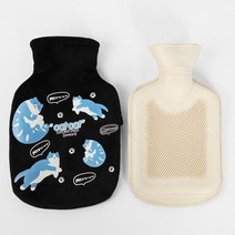 전자파 없는 난방효과 보온 물주머니 350ml 물손난로 온수물주머니 생리통 찜질기 온수 찜질팩 온열팩 찜질물주머니 온수찜질팩 온수주머니 물핫팩 보온팩 고무핫팩 물팩 보온주머니 물리치료 손난로 찜질주머니 야외활동 사무실 캠핑 차량, 블랙