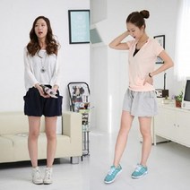 밴딩 코디 일자 면 캐쥬얼 긴바지 배기 면바지 스판