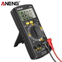 ANENG SZ08 디지털 전압측정기 미터 초박형 스토리지 전문 자동 전압계 AC 220V 저항 손잡이 테스터, 03 Black