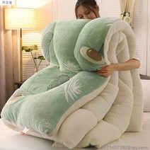 라오농 양 벨벳 겨울 이불 10kg 양면 양털 따뜻한 봉제 코어