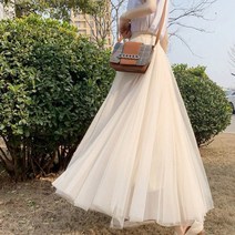 롱플레어러플스커트