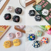 삼성 갤럭시 버즈2/버즈프로/버즈라이브 귀여운 24종 캐릭터 토끼 베어 스폰지/별가사리 키링 젤리 케이스, mgb0064 옐로우B, 버즈2_프로_라이브
