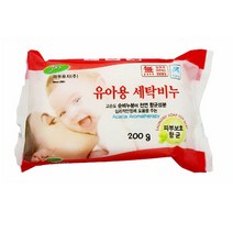 PG 천연 피부보호 항균 아기 유아 옷 세탁 빨래 비누 200g X 3개 세트, 3개 1세트