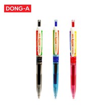 동아 미피 노크식 중성펜 0.48mm 1타 12자루 U스프링 기술 부드러운 필기감 필기펜, 미피 노크식 중성펜(0.48)-검정(12자루), 1개