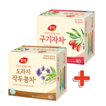 동서 도라지 작두콩차 구기자차 티백 80T, 3.구기자차40T+구기자차40T