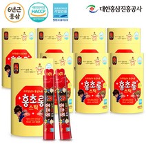 홍초롱 어린이 홍삼 녹용 스틱 30포 (맛있는 유아 키즈 홍삼 진액), 10g, 8개