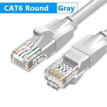 랜 케이블 인터넷 연결선 기가 평면 컴퓨터 선 Venti 이더넷 캣6 라n UTP RJ45 네트워크 패치 10m 50m PS PC 모뎀 라우터 캣 6, New Round Cord -Gray_2m | Bund