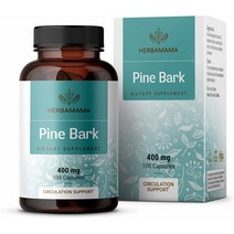 HERBAMAMA Pine Bark 프랑스 해상 소나무 껍질 추출물 400mg 100캡슐