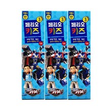 트윈스몰 LG페리오키즈 헬로카봇 치약3단계 사과향75gX 3개, 1개