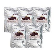 (런칭특가) Cafe fruit 팥이 살아있는 통 빙수팥 100% 국내산 팥, 1kg, 5개