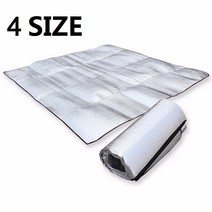방수 알루미늄 호일 EVA 캠핑 매트 접이식 접이식 수면 피크닉 비치 매트리스 야외 매트 패드 3Size 100 200X200cm, 1.5x2M, 미국