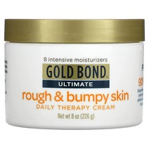 Gold Bond 골드 본드 얼티밋 러프 & 울퉁불퉁한 스킨 데일리 테라피 크림 227g, Unscented _8 Ounce (Pack of 3