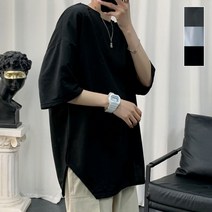 남성 오버핏 옆 트임 라인 포인트 데일리 반팔티티셔츠 남자반팔런닝 여자반팔티 커스텀후드티 여성티셔츠 스포츠반팔 여자기본반팔티 빅사이즈반팔티 남자런닝