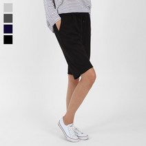 코디제이 여자 트레이닝팬츠 베이직5부팬츠 데일리룩 5부팬츠