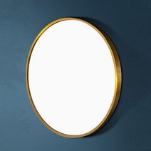 [스트랩원형거울] 인뮤즈 인테리어 화장대 욕실 원형거울 400, 골드