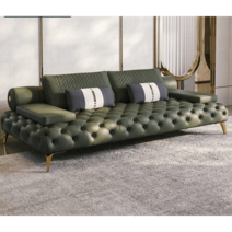 대형가죽소파 싱글 더블 이탈리아풍 의자 고급 거실, 콤비네이션수입가죽 클래식 사이즈 1인용