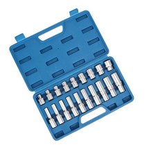 별 비트 19 PCS 12n Dr Star Female Bt Socket Chrome Vanadum Steel Rustproof Portable Slver Unversal F, 한개옵션0