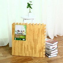 거품 놀이 퍼즐 매트 나뭇결 부드러운 미끄럼 방지 DIY 장난감 바닥 카펫 소음 감소 서브, light wood color_CHINA