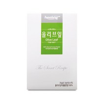 힐링 올리브잎 추출물 분말 차 올러유러핀 엘레노산 하이드록시 타이로솔 비타민E 항산화 면역력 혈압건강 효능 50스틱, 35그램