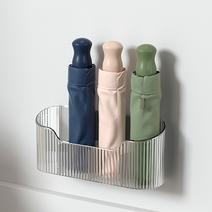 포임율영 무타공 부착식 우산꽂이 현관문/신발장 장마철 우산보관, 검정색, 1개