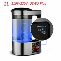 가정용산소발생기 2L 전기 수소 풍부한 물 주전자 기계 필터 음료 생성기 Ionizer 110V-240V, 220-240V_EU
