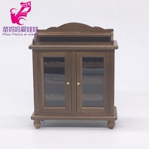 미니캐비넷 철제 미니 락커 1/12 인형의 집 미니 책장 거실 가구 액세서리 디스플레이 창문이 있는 유럽 스, 03 A3