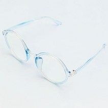 둥근안경 유니크안경 여자뿔테 깜찍한 반투명 뿔테 안경