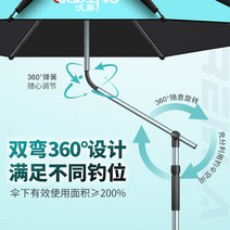 그늘막 파라솔 테라스 옥상 폴딩 원터치 카페 야외용, (신형12면목발우산) 유색글루-블루 2.4M