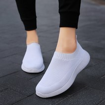 매쉬 가벼운 조깅화 여성 여름 어머니 임산부 슬립온 통기성 신발 단화