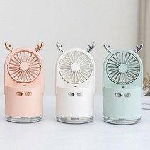FEE906733HUMFI 충전식 Y2 3가지기능 FAN 가습기 선풍기, 충전식HUMIDI Y2 핑크