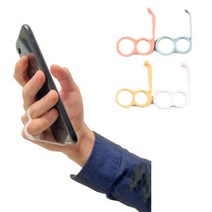 핸드폰 링 거치대 손가락 핑거 홀더 스탠드 모바일 고리 스마트폰 한손 조작 스트랩 그립 걸이 톡, B_연블루