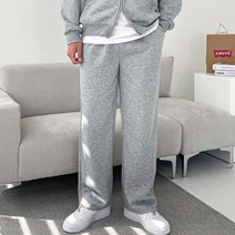 남자 기모 와이드 스판 겨울 트레이닝 밴딩 팬츠 빅사이즈