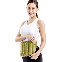 [아이러브허브] 천연허브 라벤더 로즈마리 레몬그라스 카시아토레 허리복부 냉온찜질팩 실속형 - 카키, 단일속성